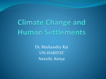 Climate Change and Human Settlements