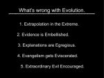 What`s Wrong With Evolution? (PowerPoint)