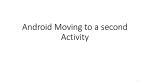 Introducing a second activity into an Android app