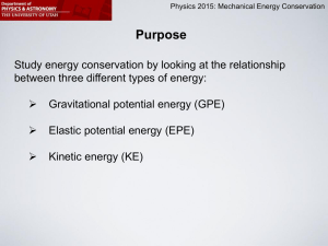 Mechanical Energy Conservation