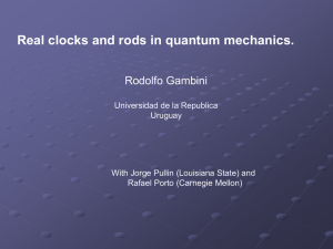Real clocks and rods in quantum mechanics