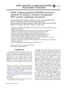 ASNC Imaging Guidelines/SNMMI Procedure Standard for Positron