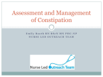Assessment and Management of Constipation