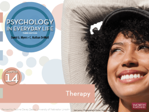 Cognitive therapies