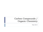 Carbon Compounds / Organic Chemistry