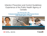 Infection Prevention and Control Guidelines: Experience of the