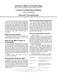 Rectal Complaints - Gastroenterology New York