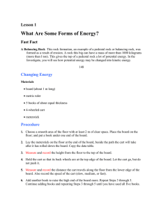 Lesson 1 What Are Some Forms of Energy? Fast Fact A Balancing