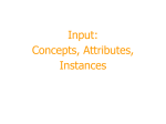 DM3: Input: Concepts, instances, attributes
