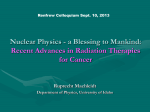 Recent Advances in Radiation Therapies for Cancer