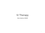IV Therapy and Blood Administration