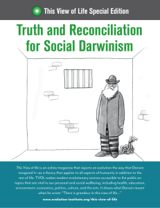 Truth and Reconciliation for Social Darwinism