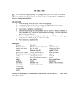 Nutrition (Word document)