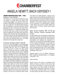 ANGELA HEWITT: BACH ODYSSEY I