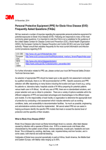 Personal Protective Equipment (PPE) for Ebola virus disease (EVD)