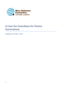 A Case for Guardians for Future Generations