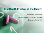Oral Health Problem of the Elderly