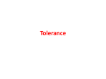 Tolerance