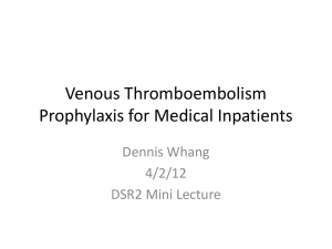 VTE Prophylaxis