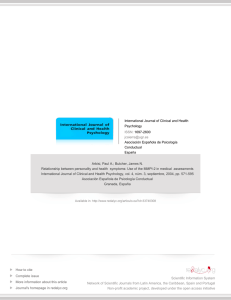 Use of the MMPI-2 in medical assessments