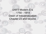 CHAPTER 23 Industrialization of the West 1760 - 1914