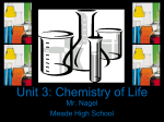 Unit 3: Chemistry of Life