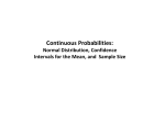 Lecture 3: Continuous Probabilities