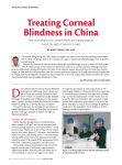 Treating Corneal Blindness in China