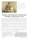 Evaluation and Management of Oropharyngeal Dysphagia in Head