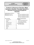 Treatment of Major Depressive Disorder (MDD) and Dythymic Disorder