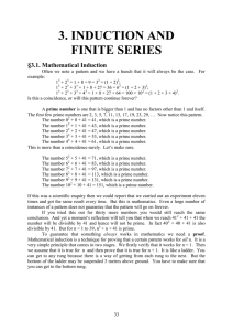 CHAP03 Induction and Finite Series