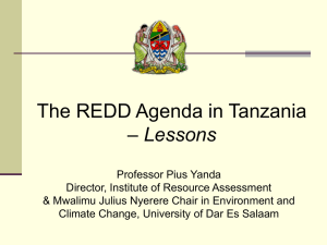 An Overview of Climate Scenarios in Tanzania