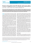 Science integration into US climate and ocean policy