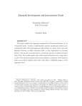 Financial Development and International Trade