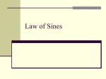Law of Sines and Cosines