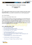 OOP labsheet 1 - Higher National Diploma in Information Technology