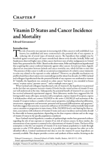 Vitamin D Status and Cancer Incidence and Mortality - Direct-MS