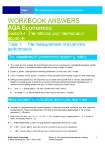 Section 4: The national and international economy