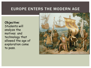 Europe Enters the Modern Age PowerPoint