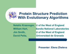 Protein Structure Prediction With Evolutionary Algorithms