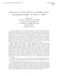 Comment on “Causal inference, probability theory, and graphical