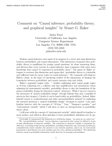 Comment on “Causal inference, probability theory, and graphical