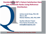 Standardizing VBP`s Patient Satisfaction Data into Percentile Ranks