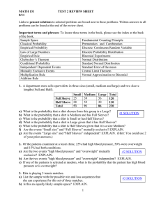 Test 2 Review Sheet/Answer Key - Sites @ Brookdale Community