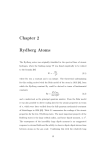 Chapter 2 Rydberg Atoms