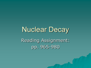 Nuclear Decay - Physics Rocks!