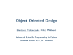 Lecture slides - Advanced Scientific Programming in Python