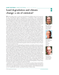 Land degradation and climate change: a sin of omission?