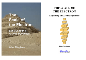 the scale of the electron