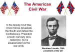 Section 1 The Civil War Begins